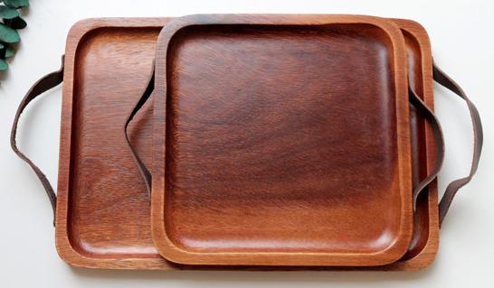 Wooden Rectangular Service Tray Acacia 35CM