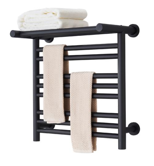 Electric Towel Drying Rack,Matte Black,304 Stainless Steel,600*450*100mm