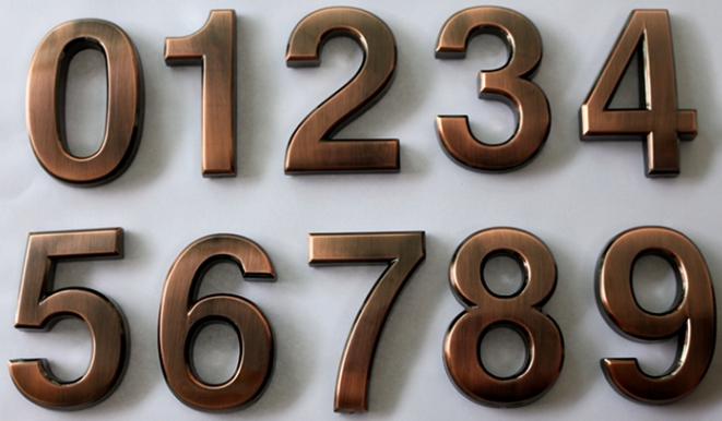Replaceable Letters And Numbers,ABS,3.5cm