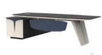 Executive Desk(Left)2800W*2300D*760Hmm