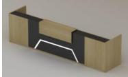 Reception Desk3600*820*1100mm