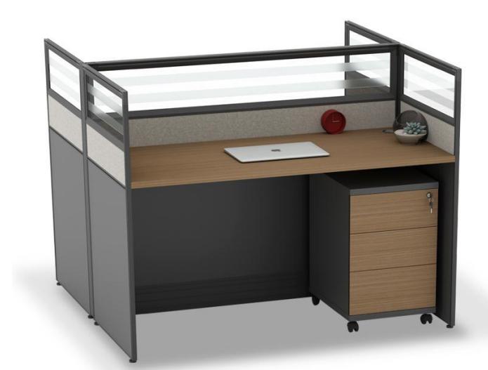 Two-person Staff Table With Screen1460*1230*1100mm
