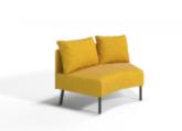 Curved Double Seat Sofa A1280*780*760mm