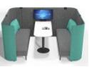 Private sofa B for six people2450*1960*1350mm