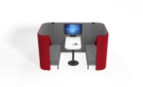 Private sofa C for six people2450*1960*1350mm