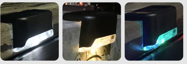 Step light-2LED black shell white light-polysilicon