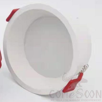 White shell downlight-6000k-5w