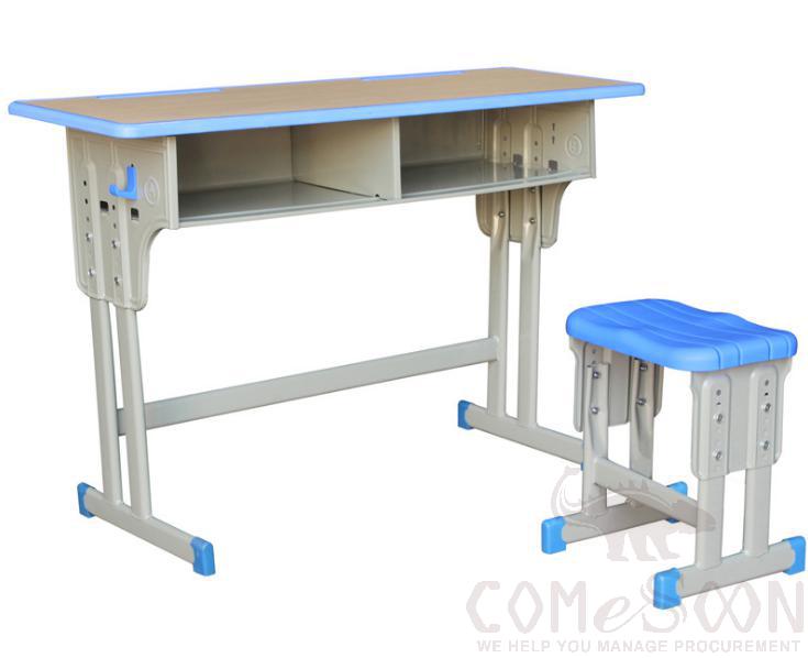 School Desks And Chairs,Plastic+Mdf+Iron