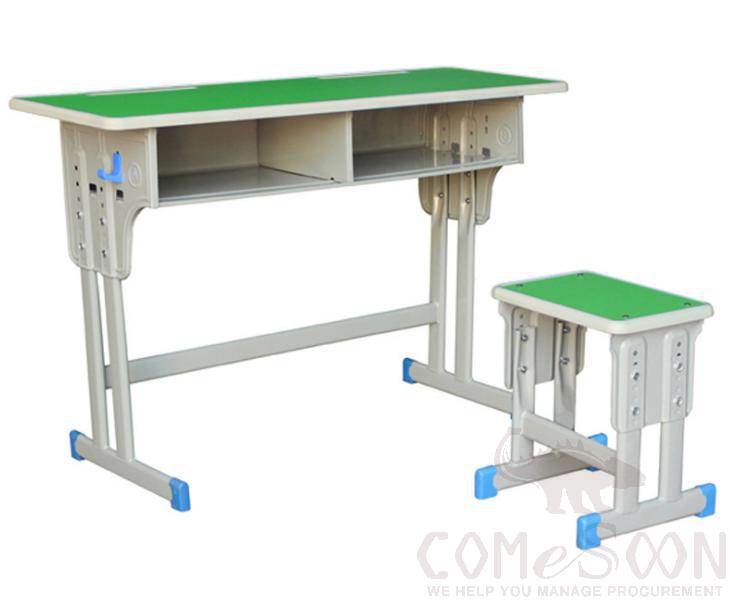 School Desks And Chairs,Plastic+Mdf+Iron