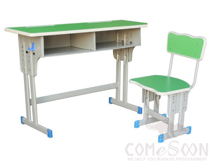 School Desks And Chairs,Plastic+Mdf+Iron
