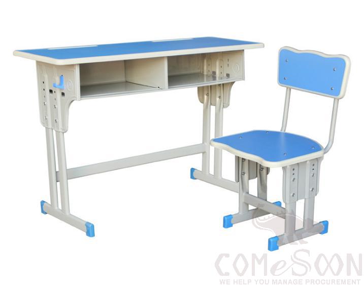 School Desks And Chairs,Plastic+Mdf+Iron