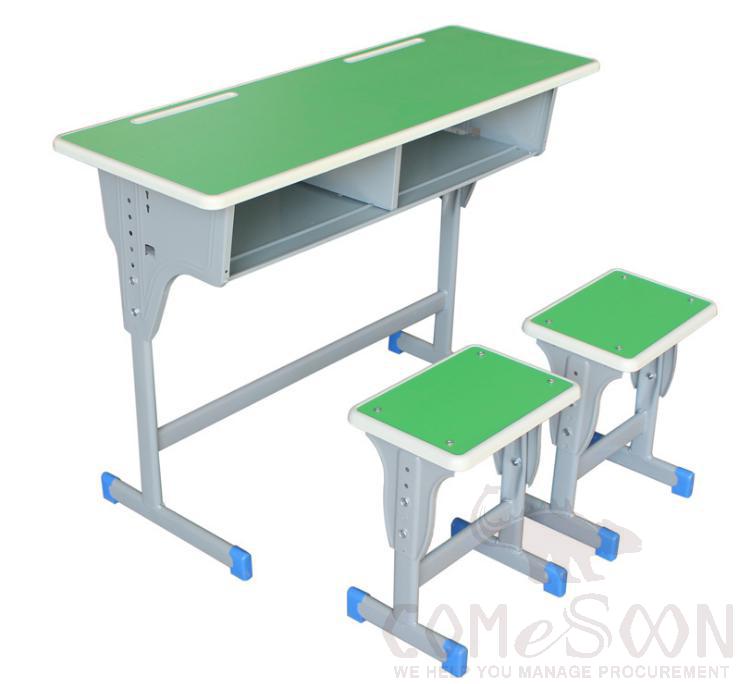School Desks And Chairs,Plastic+Mdf+Iron