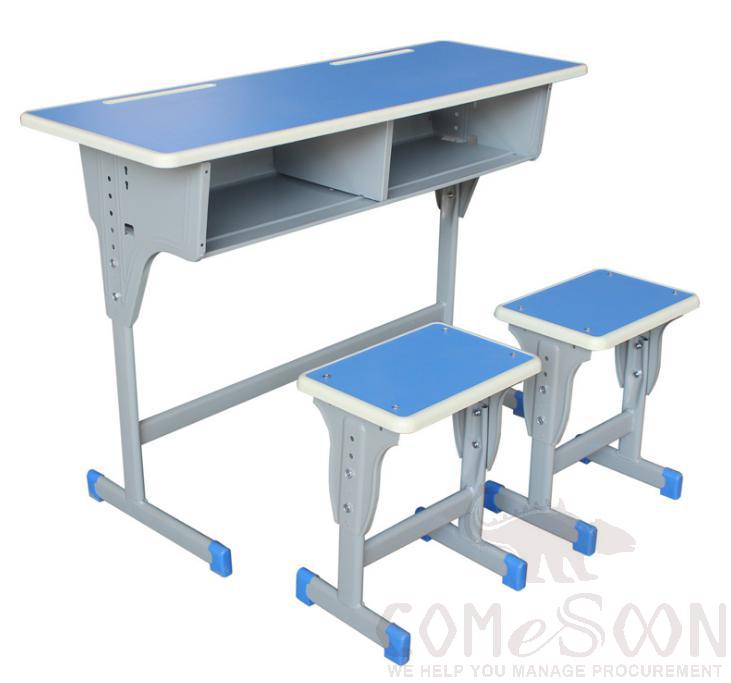 School Desks And Chairs,Plastic+Mdf+Iron
