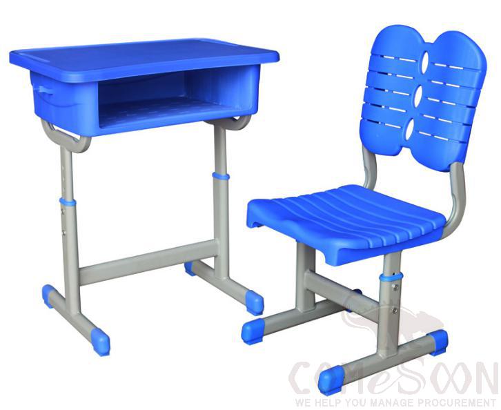 School Desks And Chairs,Bs Injection + Pp Plastic++Iron