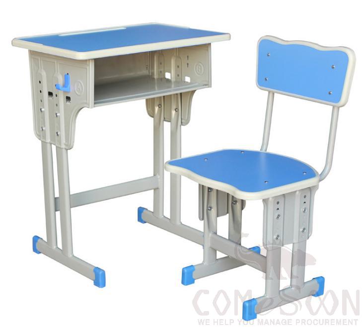School Desks And Chairs,Plastic + Metal