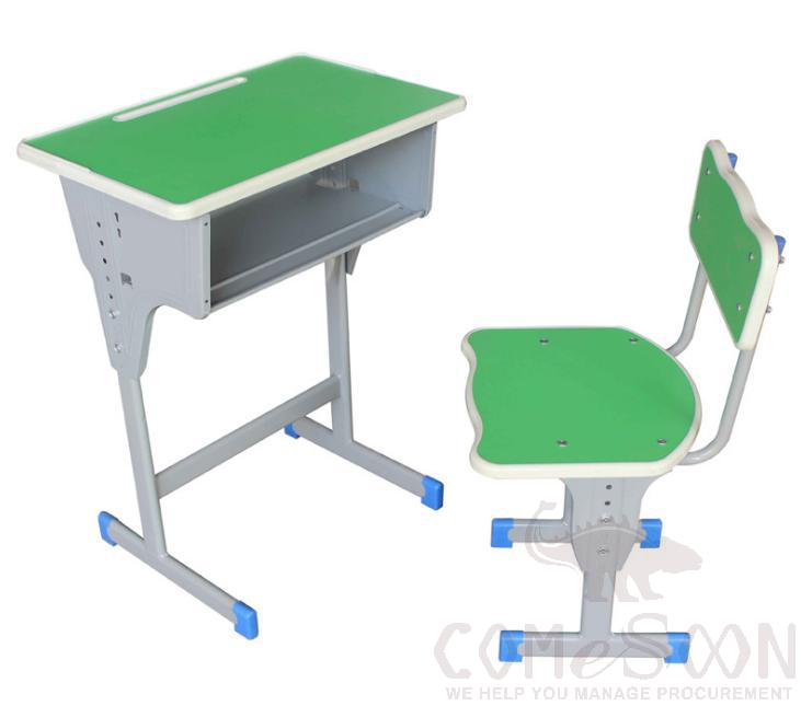 School Desks And Chairs,Plastic + Metal