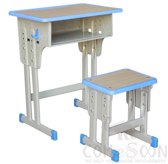 School Desks And Chairs,Plastic+Mdf+Metal