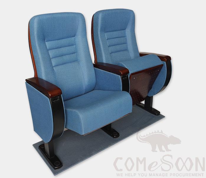 Auditorium Chair，High-Density Cold And Hot Foaming Stereotyped Sponge + Anti-Fouling Fabric，790*580*1010MM