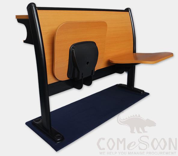 Classroom Desks And Chairs-Middle Row，Steel Frame + Environmental Protection Paint Board，L1050*W350*H830MM