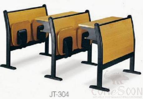 Classroom Desks And Chairs-Back Row，Steel Frame + Environmental Protection Paint Board，L1050*W550*H830MM
