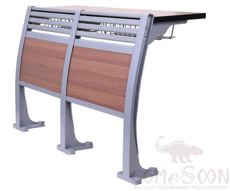 Classroom Desks And Chairs-Front Row，Steel Frame + Environmental Protection Paint Board，L1090*W300*H780MM
