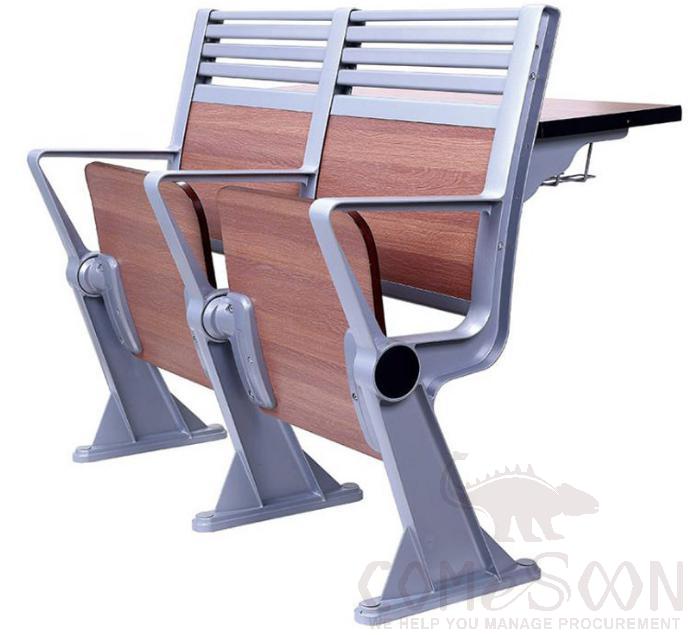 Classroom Desks And Chairs-Middle Row，Steel Frame + Environmental Protection Paint Board，L1090*W300*H780MM