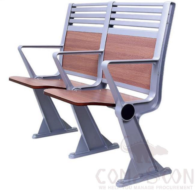 Classroom Desks And Chairs-Back Row，Steel Frame + Environmental Protection Paint Board，L1090*W830*H780MM