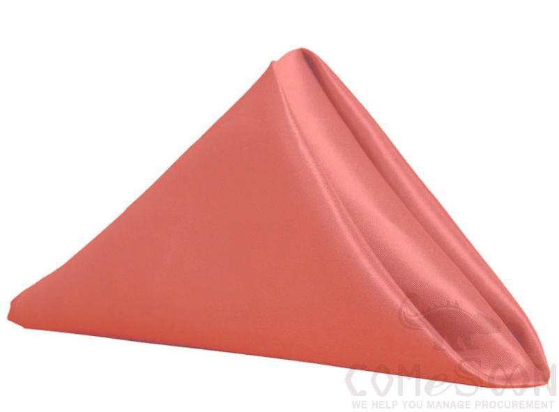 Satin Napkin-Coral 30*30cm
