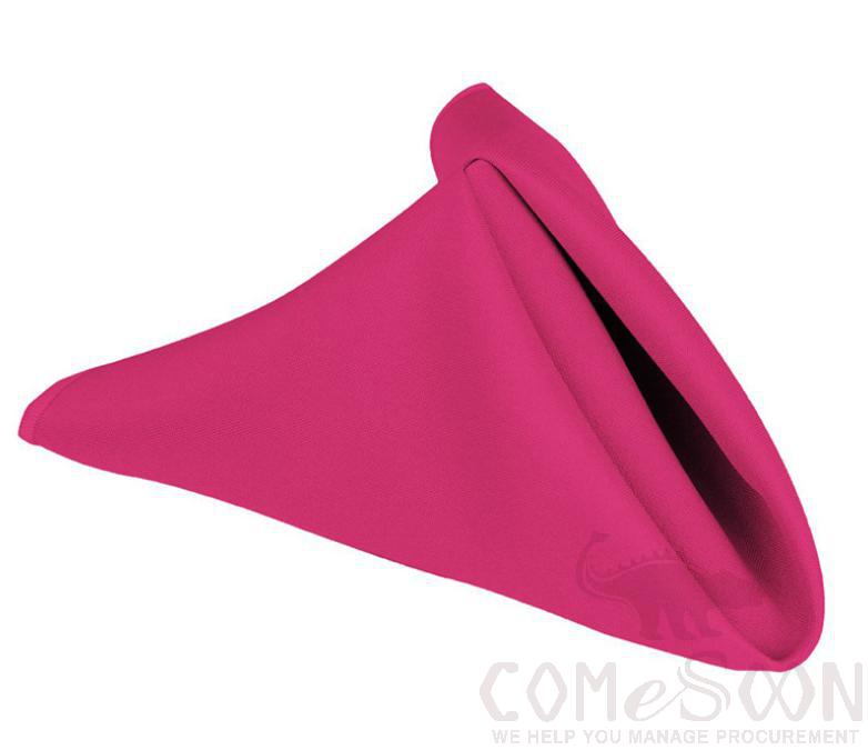 Polyester Napkin-Rose Red 48*48cm