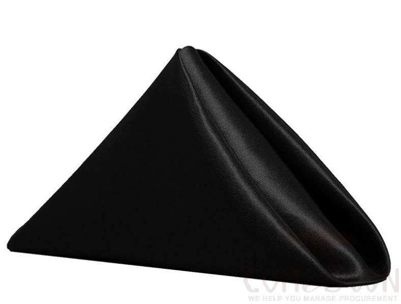 Satin Napkin-Black 50*50cm