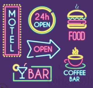 Neon Signs-Blue