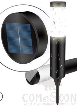 Bollard Lights-Black Shell White Light