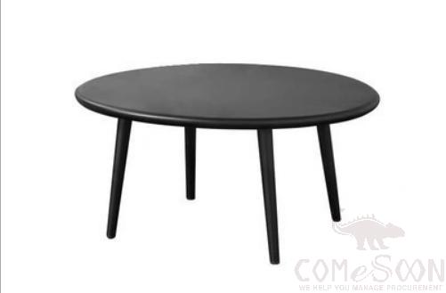 Outdoor quartz stone coffee table-φ70cm,metal bottom frame + quartz stone table top,φ70*40cm