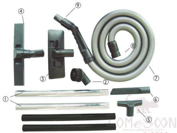 36￠ Whole Accessories (For 15L Vacuum)