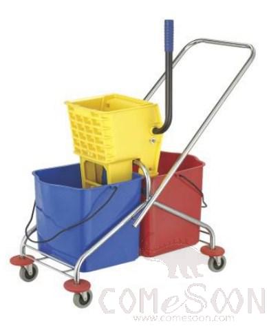 Double Mop Trolley-Side Press