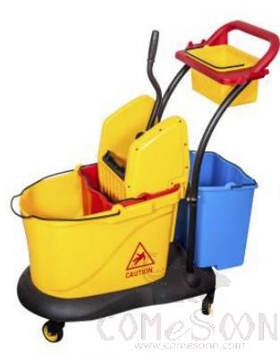 Down-Press Double Mop Wringer Trolley