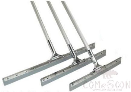 Squeegee - 22 Steel Straight Rubber Scrape(With 1.5m Stick)