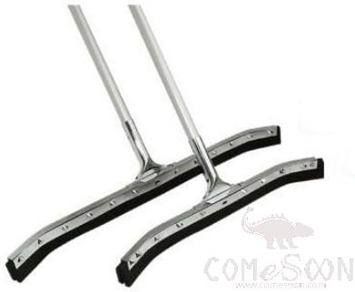 Squeegee - 22 Steel Curved Sponge Scrape(With 1.5m Stick)