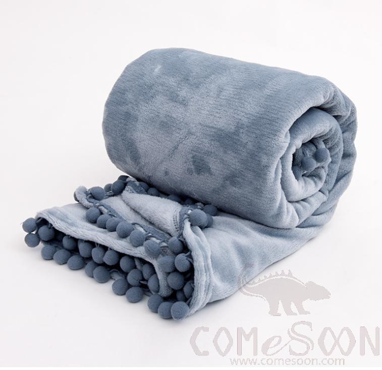 Blanket,Grey,Flannel,Polyester 92% + Spandex 8%,150*200CM