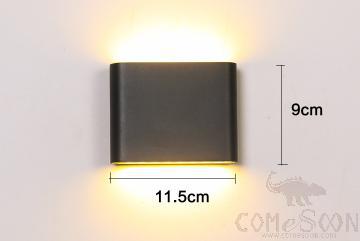 Waterproof Wall Light-8W，3000/4000/6000K，115*90*28mm