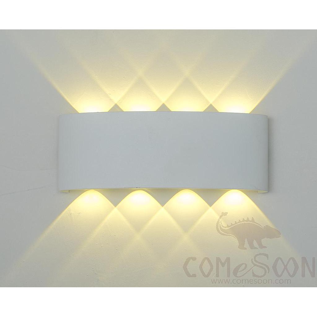 Waterproof Wall Light-8W，3000/4000/6000K，220*90*50mm