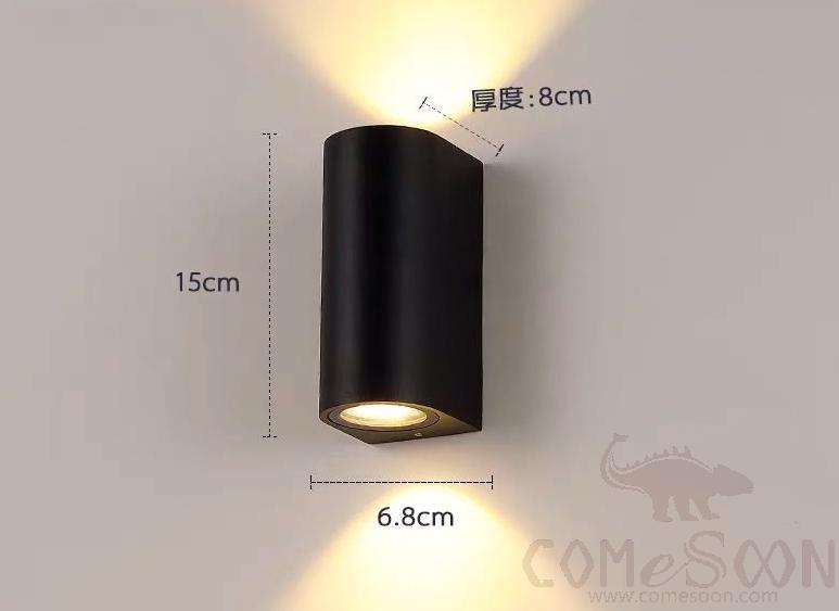 Waterproof Wall Light-6W，3000/4000/6000K，65*95*150mm