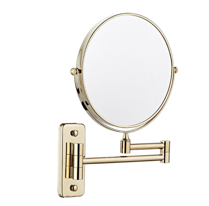 Makeup Mirror-W/O Led / Double-Sided Mirror - Zirconium gold  - Copper + SUS304 + zinc alloy