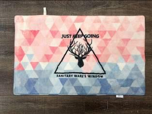45X75 Printed Imitation Cashmere Floor Mat-Deer