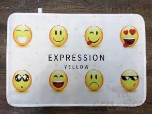 40X60 Printed Floor Mat-Smiling Face