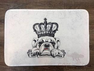 40X60 Printed Floor Mat-Crown Dog