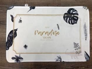 40X60 Printed Floor Mat-Black Banana Leaf