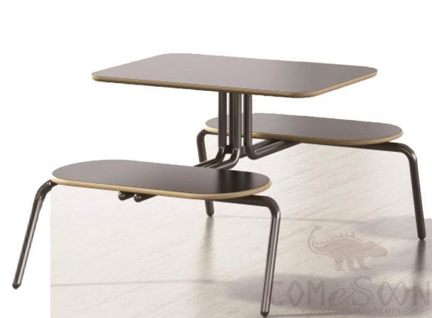Canteen table &amp; chair-without backrest 1540*1200*750mm