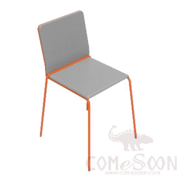 Steel Wooden Chair-grey 530*525*740mm