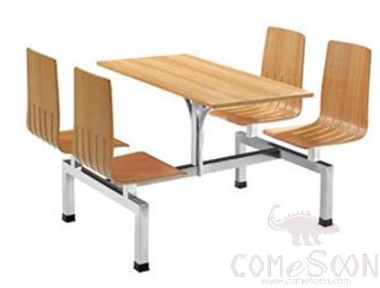 Canteen table &amp; chair-Steel frame 1200*1600*750mm